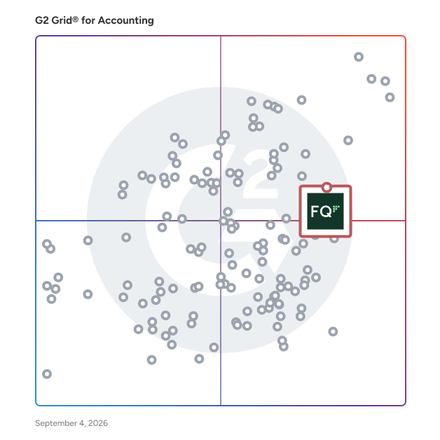 G2 Grid® for AI-Powered Automation in Accounting Software, highlighting the products that define this theme