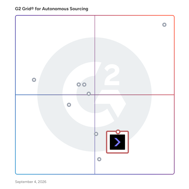 G2 Grid® for Strategic Sourcing in Autonomous Sourcing, highlighting the products that define this theme