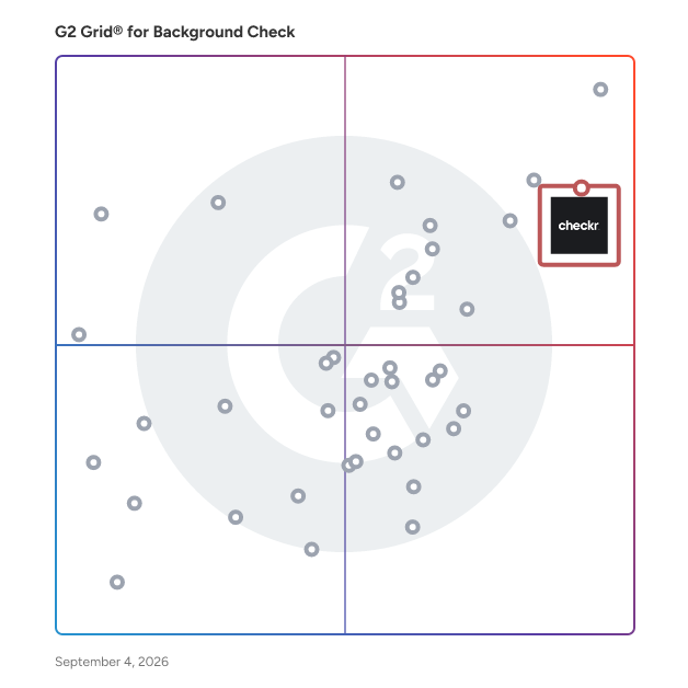 G2 Grid® for Fast Turnaround Background Checks in Background Check Software, highlighting the products that define this theme
