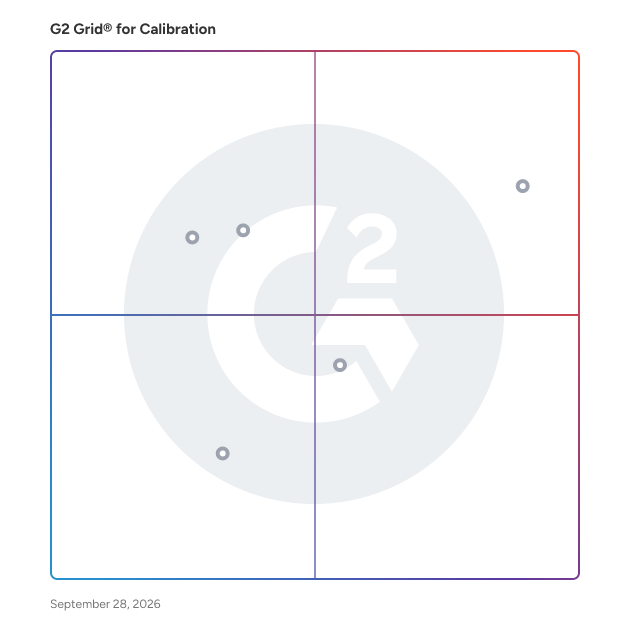 G2 Grid® for Multi-Technology Tracking in Calibration Software, highlighting the products that define this theme