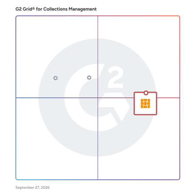G2 Grid® for Collections Management Software plotting products by satisfaction and market presence