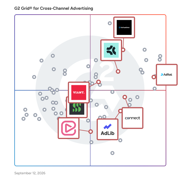 G2 Grid® for Demand Side Platforms (DSP) in Cross-Channel Advertising Software, highlighting the products that define this theme