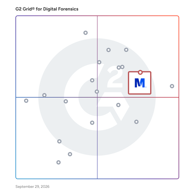 G2 Grid® for AI-driven Security and Forensics in Digital Forensics Software, highlighting the products that define this theme