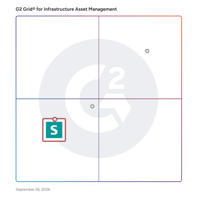 G2 Grid® for Computerized Maintenance Management System (CMMS) in Infrastructure Asset Management Software, highlighting the products that define this theme