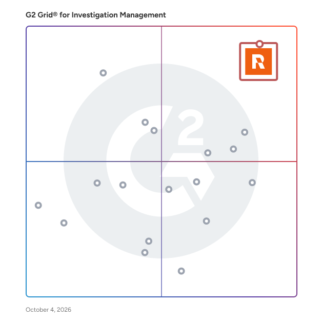 G2 Grid® for Investigation Management Software plotting products by satisfaction and market presence