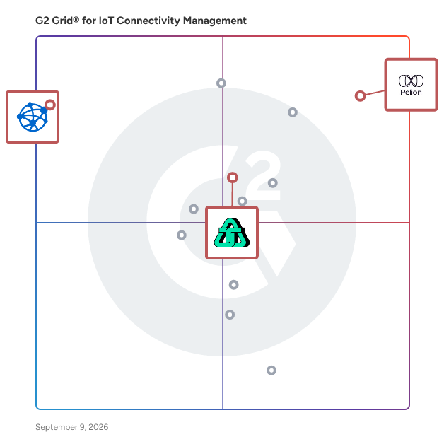 G2 Grid® for eSIM Technology in IoT Connectivity Management Software, highlighting the products that define this theme