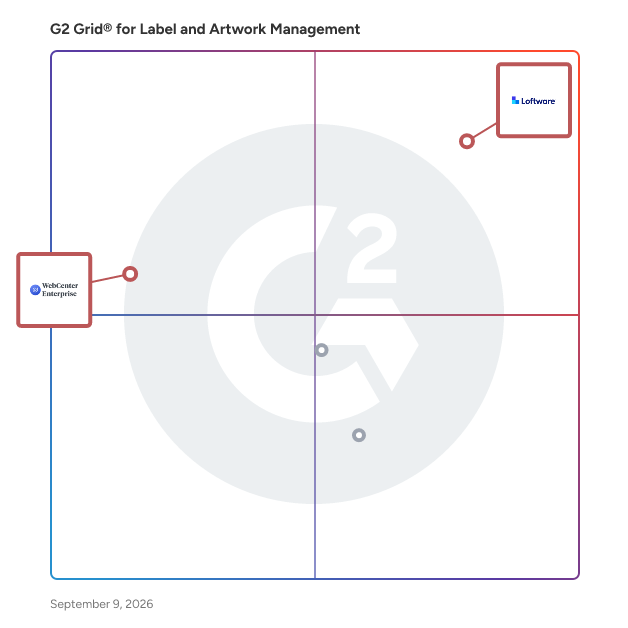 G2 Grid® for Integrated Systems and Deployment Strategies in Label and Artwork Management Software, highlighting the products that define this theme