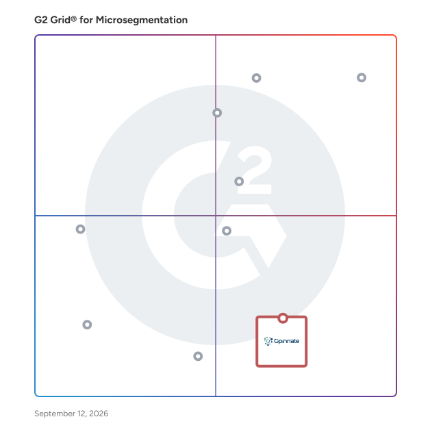 G2 Grid® for Network Security Policy Management in Microsegmentation Software, highlighting the products that define this theme