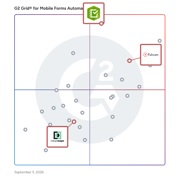 G2 Grid® for GIS Integration in Mobile Forms Automation Software, highlighting the products that define this theme