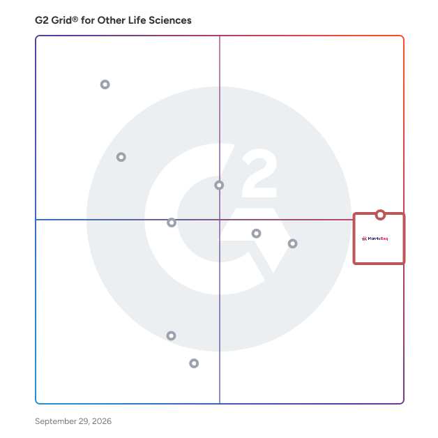 G2 Grid® for Other Life Sciences Software plotting products by satisfaction and market presence