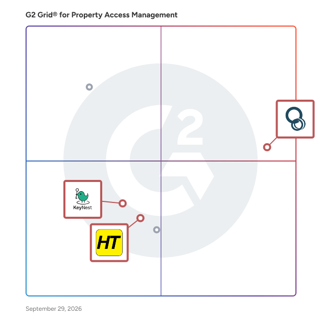G2 Grid® for Key Management Systems in Property Access Management Software, highlighting the products that define this theme