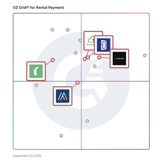 G2 Grid® for Financial Management in Rental Payment Software, highlighting the products that define this theme