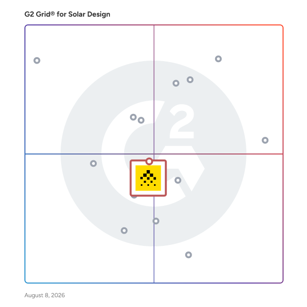G2 Grid® for Rooftop Solar Design in Solar Design Software, highlighting the products that define this theme