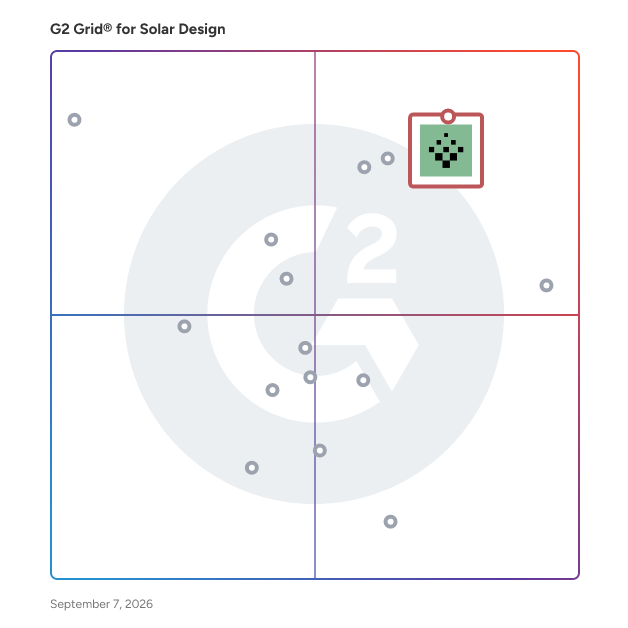 G2 Grid® for Ground-Mount Solar Design in Solar Design Software, highlighting the products that define this theme